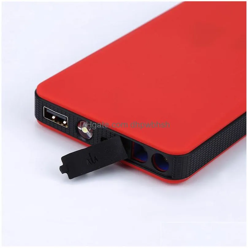 20000mah car jump starter ultra-thin emergency starting power supply for motorcycle mobile phone computer digital charging 12v device