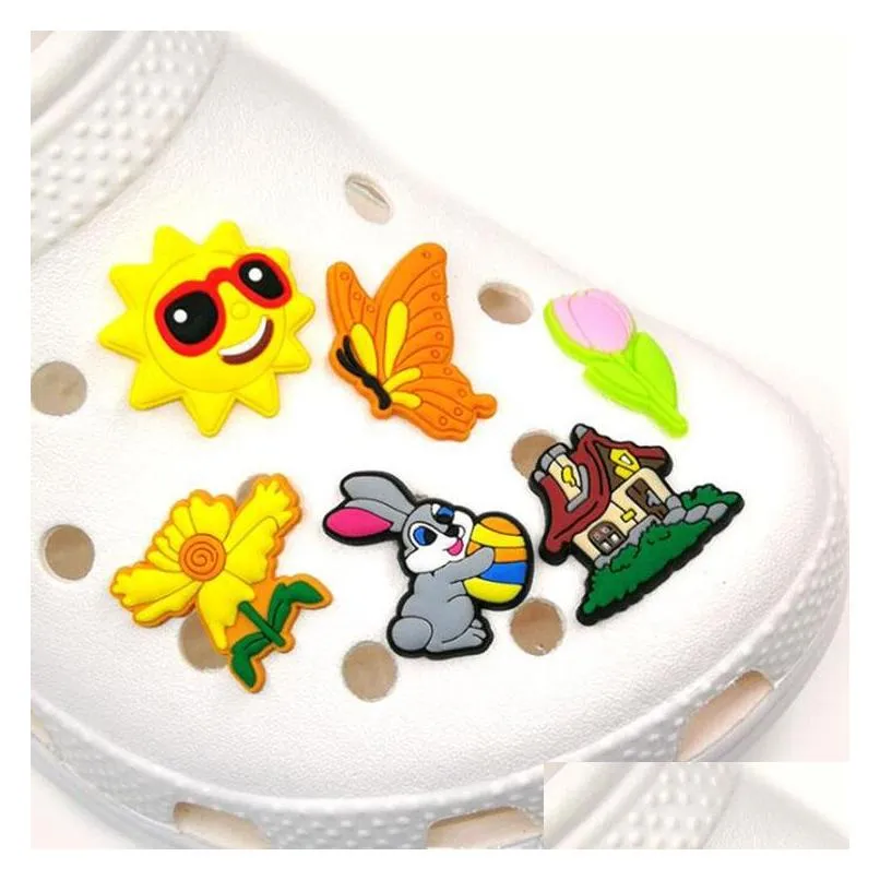 colorfuls butterfly clog shoe charms garden shoecharms buckle clog bracelet wristband decoration accessories gift