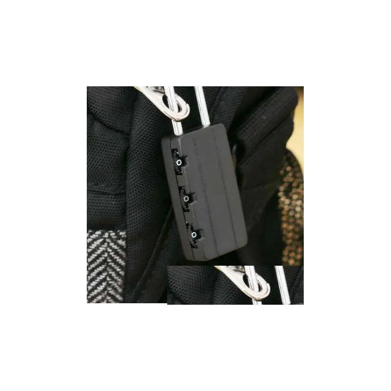 safely security combination locks travel luggage bag padlock gym locker suitcase lock black about 62 x 21 x 9mm
