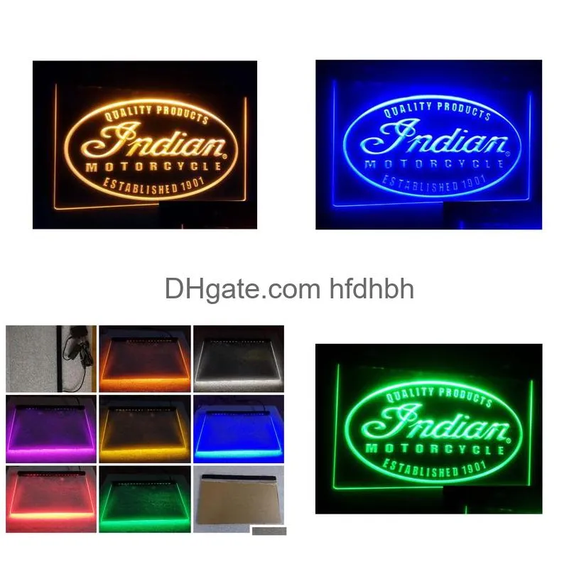 b122 motorcycle service beer bar pub led neon light sign