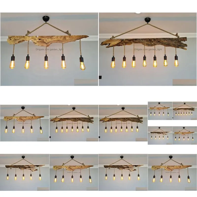 rustic lighting fixture for kitchen island wooden farmhouse ceiling light