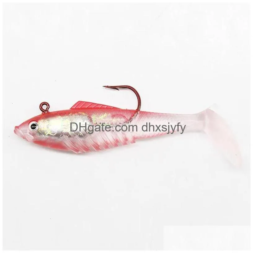 lead fish 8cm11.5g/10cm19.5g six color optional musda hook lead fish bionic luya bait