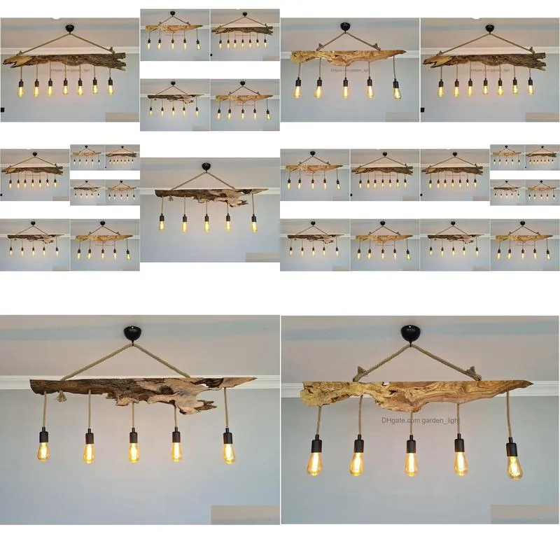 rustic lighting fixture for kitchen island wooden farmhouse ceiling light