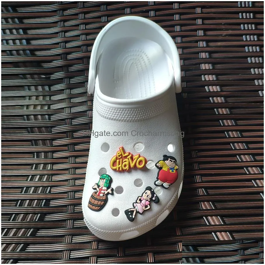 Shoe Parts & Accessories Wholesale New Design Mexican Style El Chavo Del Ocho Clog Charms Shoes Accessories Drop Delivery Shoes Access Dhyye