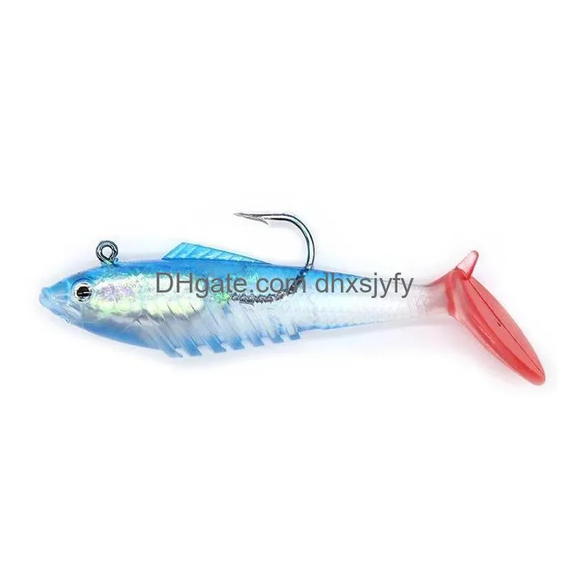lead fish 8cm11.5g/10cm19.5g six color optional musda hook lead fish bionic luya bait