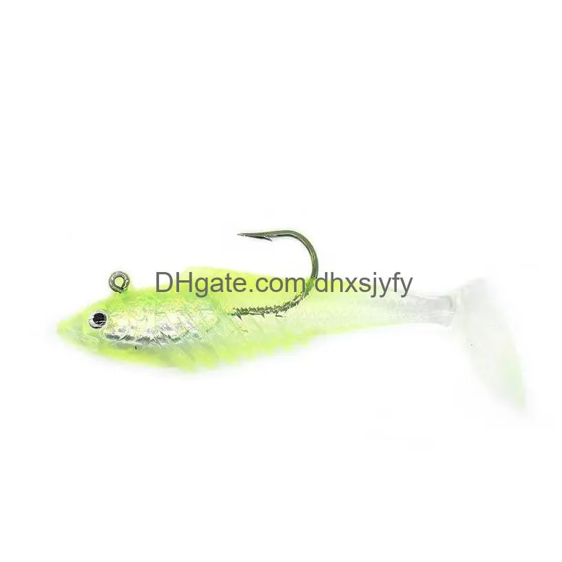 lead fish 8cm11.5g/10cm19.5g six color optional musda hook lead fish bionic luya bait