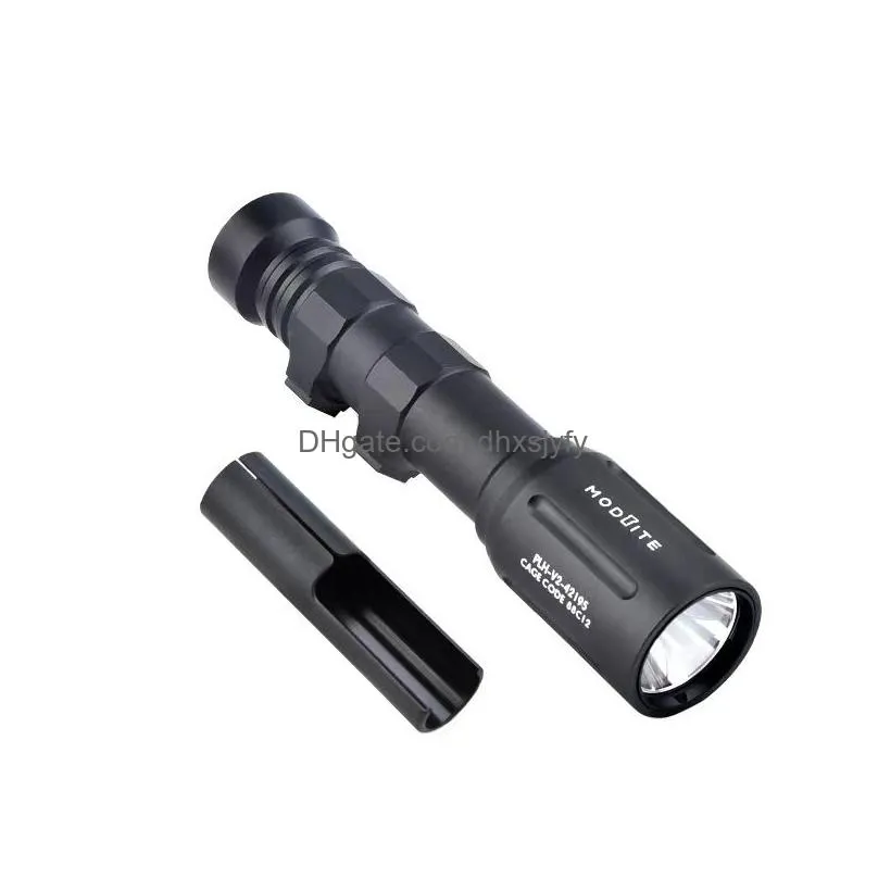 tactical accessories metal plhv2 modlit tactical flashlight 1000 lumen sst40 white led with original marking hunting scout light