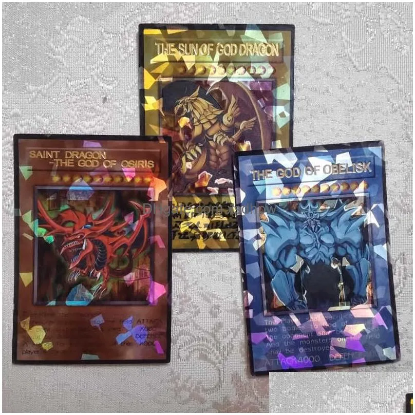 card games 72pcs yu gi oh anime english card wing dragon  soldier sky dragon flash card game collection cards childrens gifts