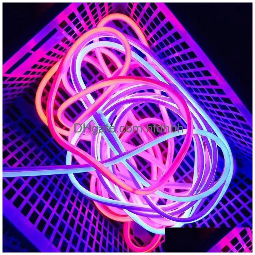  arrival led neon sign flex rope light pvcflexible strips indoor/outdoor flex tube disco bar pub christmas party decoration