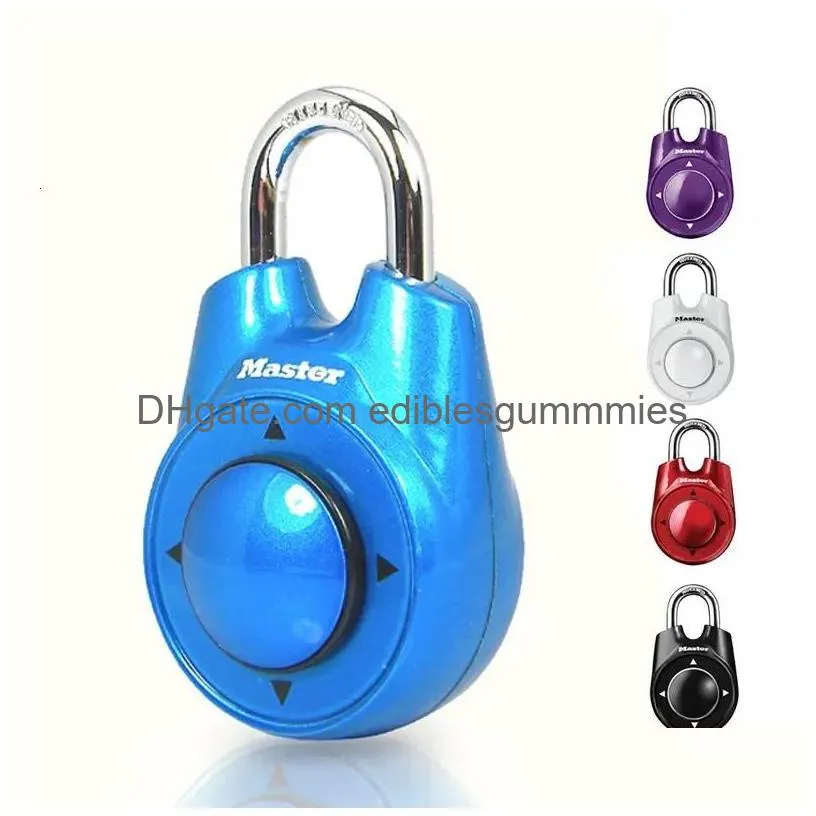 door locks portable assorted colors gym school health club combination password directional padlock locker lock 230111