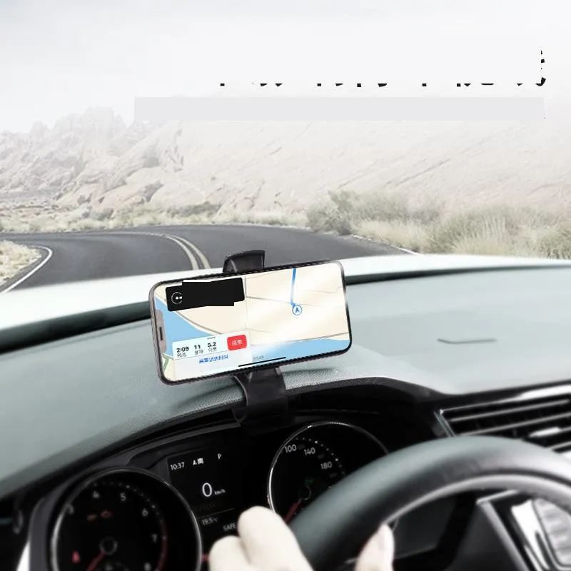 the dashboard mobile phone stand hud looks directly at the car navigation stand and rotates the car stand 360 degrees