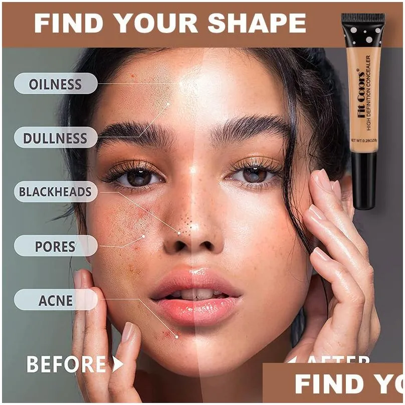 high definition concealer skin repairing and nourishing hose concealers liquid makeup base to cover black circles eye spots