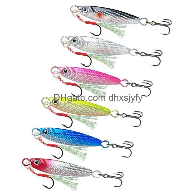 lead fish 8cm11.5g/10cm19.5g six color optional musda hook lead fish bionic luya bait