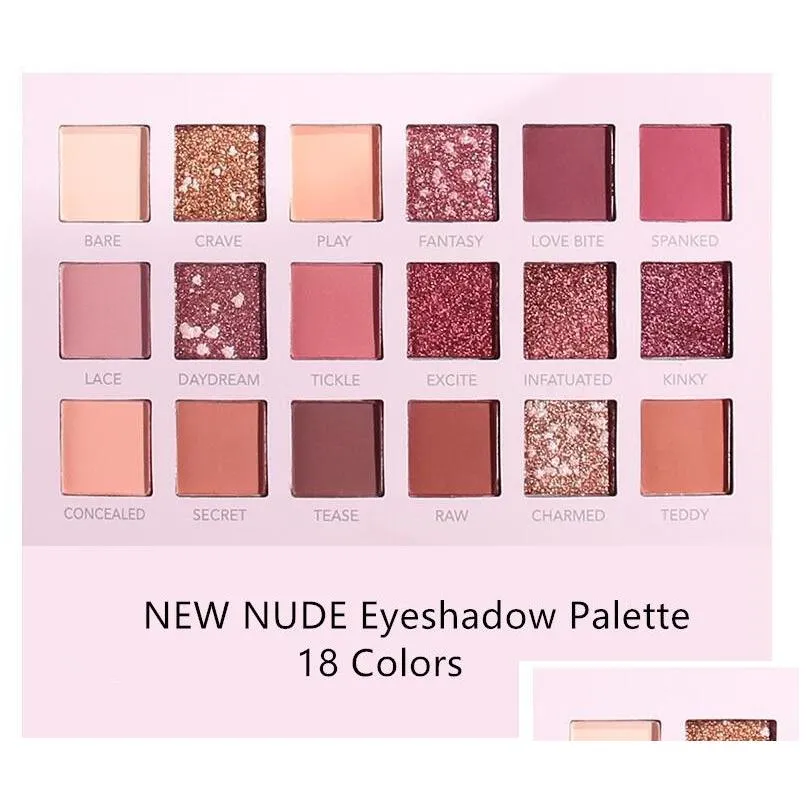 18 colors aromas nude eyeshadow palette long lasting multi reflective shimmer matte glitter pressed pearls eye shadow makeup