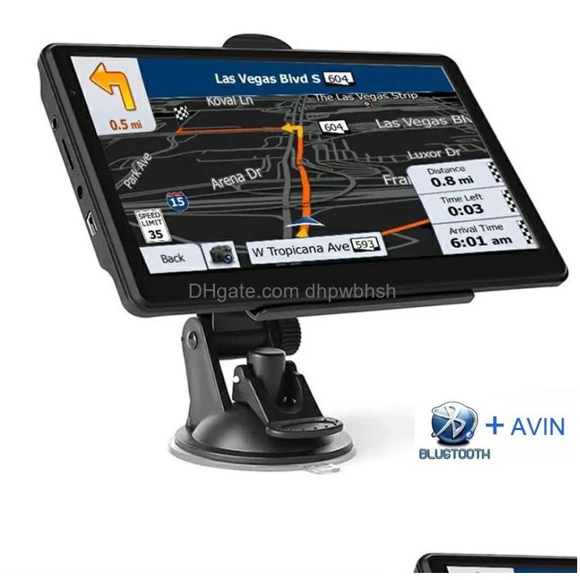 hd 7 inch auto car gps navigation bluetooth hands calls truck navigator avin fm transmitter 8gb 3d maps