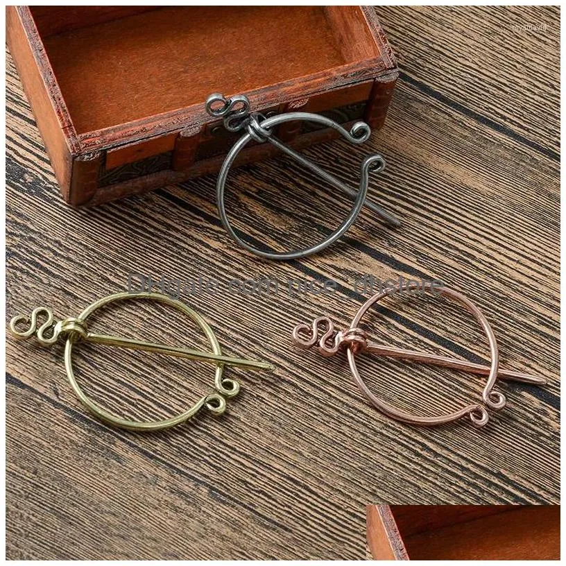 brooches color bronze vintage  pin medieval nordic brooch accessories belt scarf buckle coat cloak pinsjewelry for men women