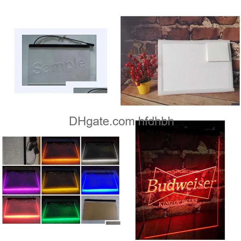 budweiser king of beer bar pub club 3d signs led neon light sign home decor crafts