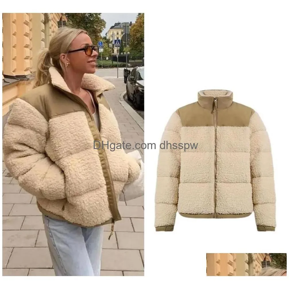 womens jackets winter fleece jacket women faux shearling outerwear coats female suede fur coat mens warm thickened lamb puffer