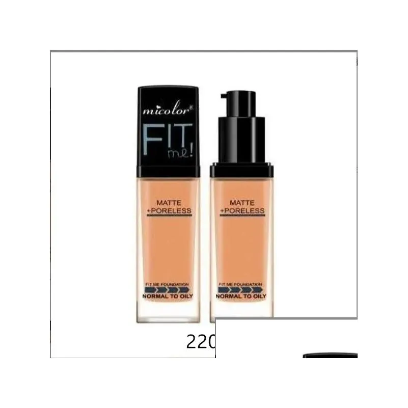 micolor 5 shades fit me matte add poreless liquid foundation makeup concealer foundation full coverage flawless 35ml