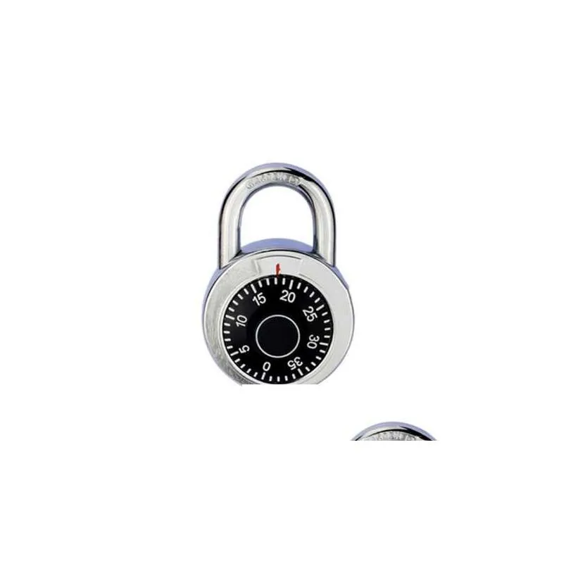 rotary padlock digit combination code lock safe round dial number luggage suitcase security bicycle suitcase drawer cabinet