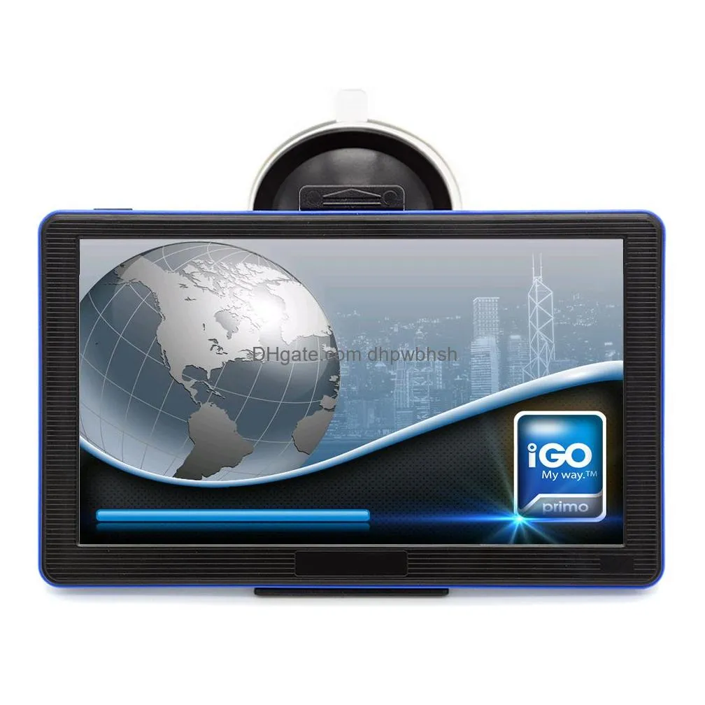 7 inch hd capacitive car truck gps navigation mp3/mp4 fm transmitter 8gb 3d maps navigation device