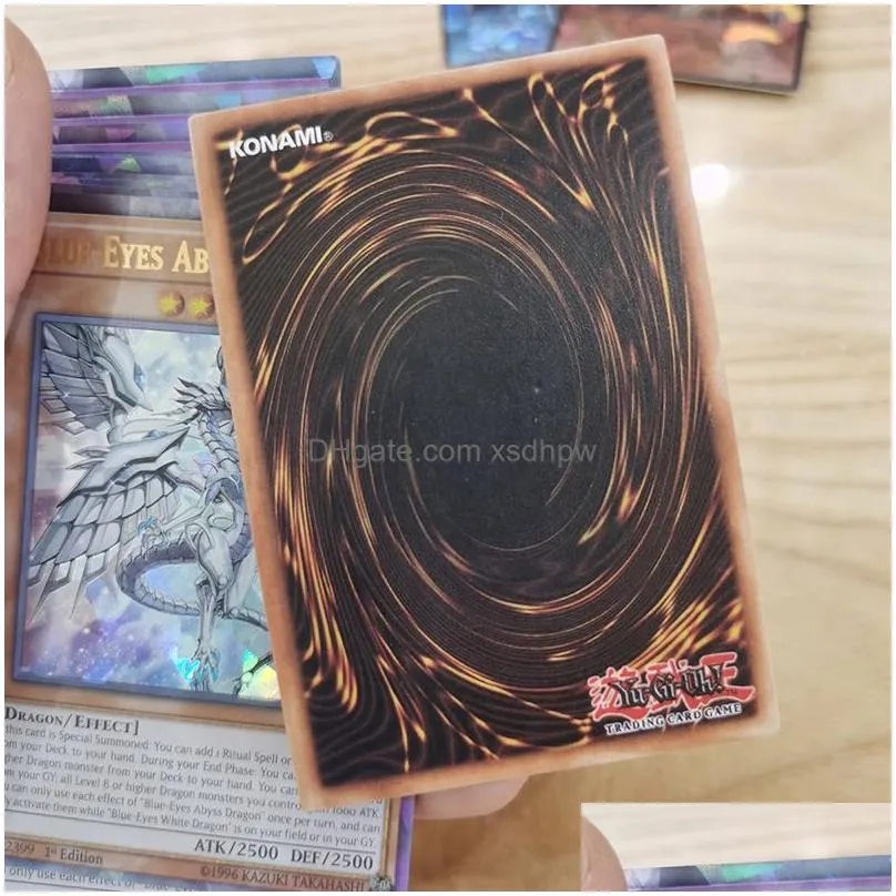 72pcs yu gi oh japanese anime 72 different english card wing dragon  soldier sky dragon flash card kids toy gift 220725