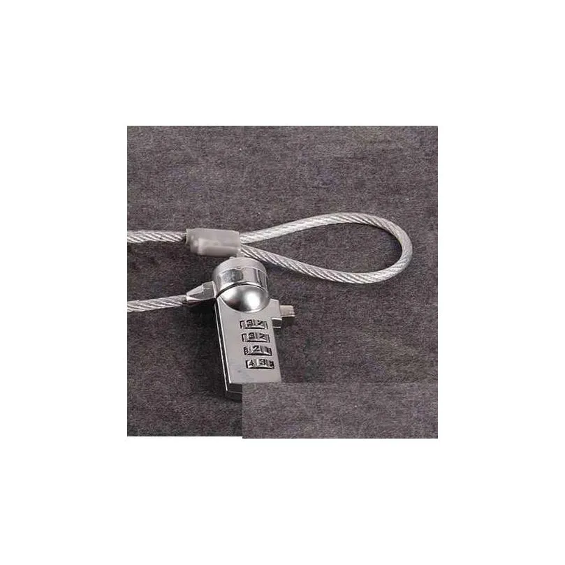 4 digit security password computer lock anti-theft chain for notebook pc laptop