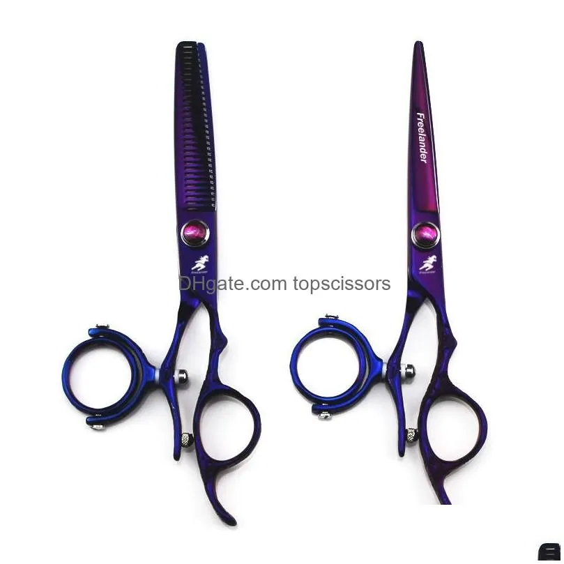 Hair Scissors 60Quot Swivel Thumb Cutting Shears Hairdressing 720 Degree Rotating Scissor Flying7982230 Drop Delivery Dhp1V