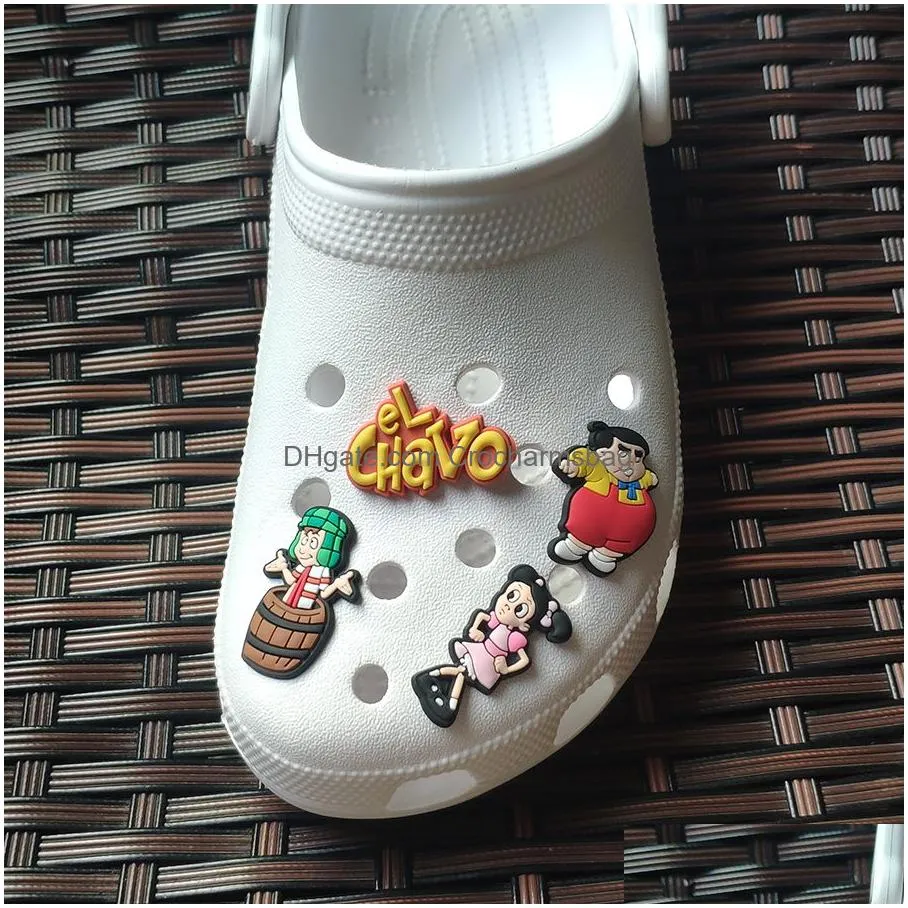 Shoe Parts & Accessories Wholesale New Design Mexican Style El Chavo Del Ocho Clog Charms Shoes Accessories Drop Delivery Shoes Access Dhyye