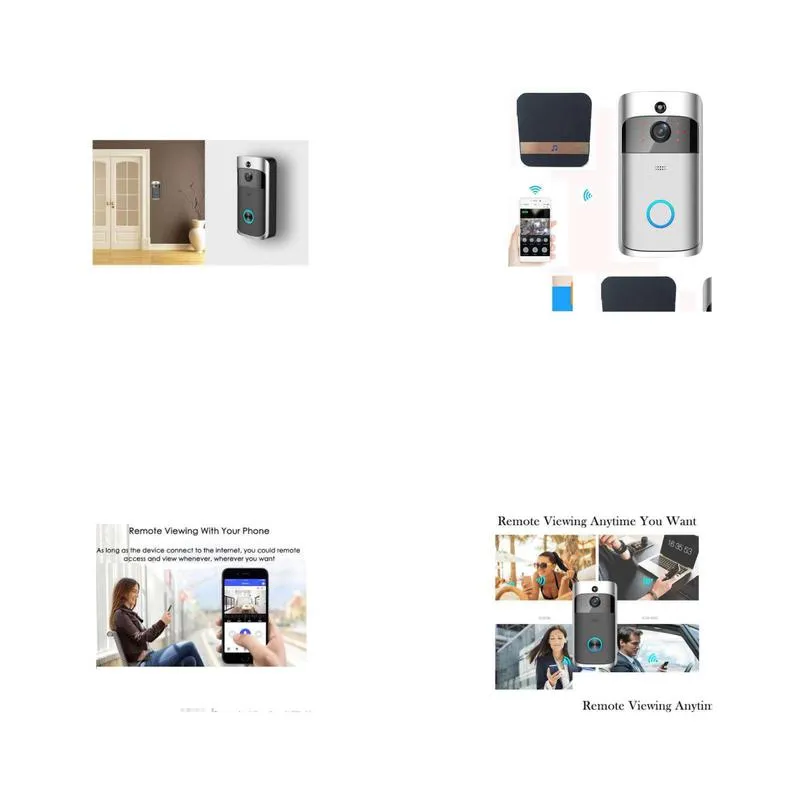 door bell camera ip video intercom wifi video door phone ring door bell wifi doorbell camera for apartments wireless doorbell