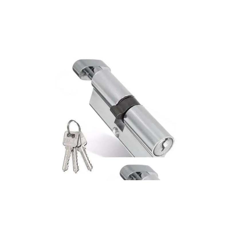 door lock copper locking security core door cylinder with 3 keys door lock cylinder for interior doors