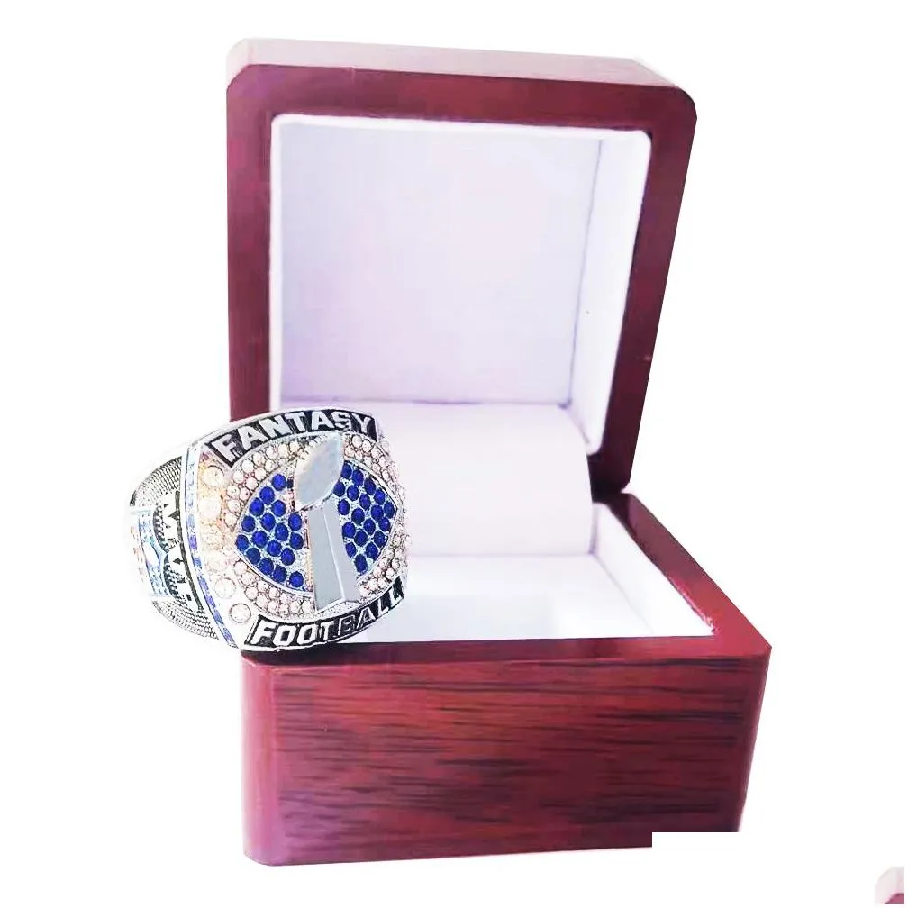 fantasy football ring with stand ffl championship ring no year full size 8-14