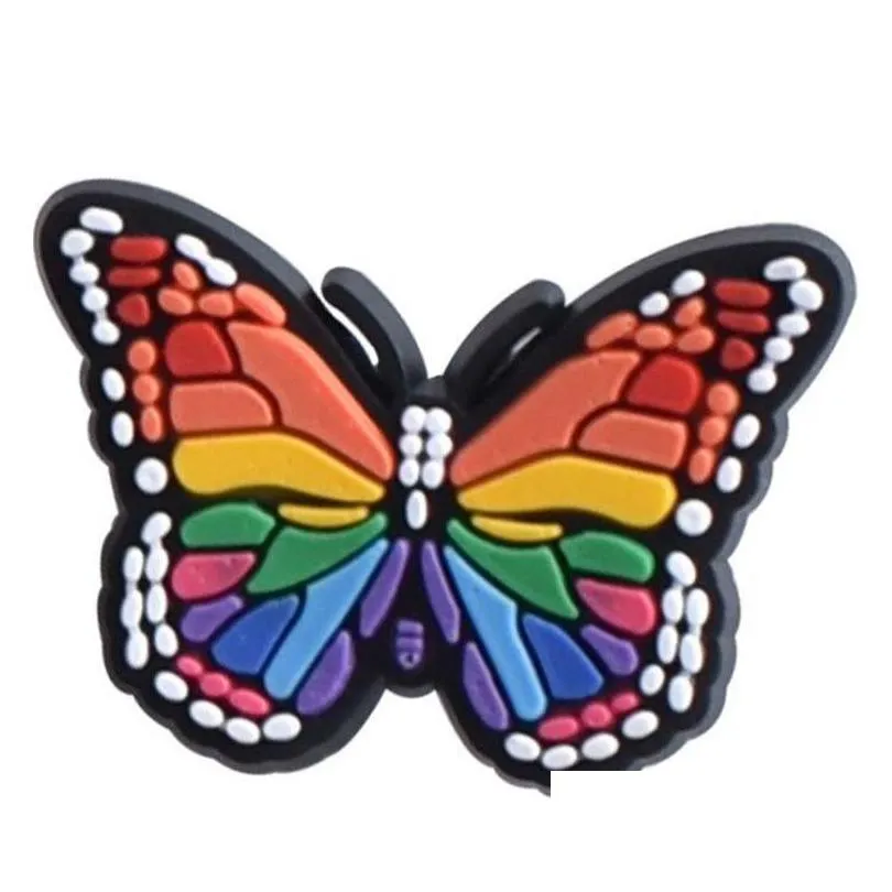 colorfuls butterfly clog shoe charms garden shoecharms buckle clog bracelet wristband decoration accessories gift