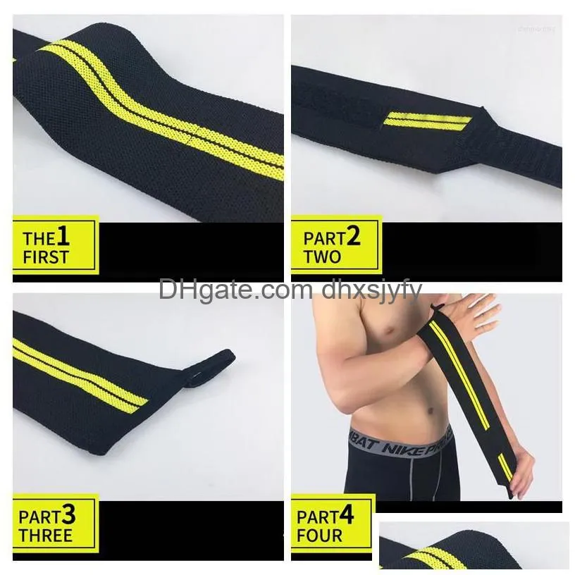 wrist support 1 pair sport wristband weight lifting gym training brace straps wraps crossfit powerlifting hand bands