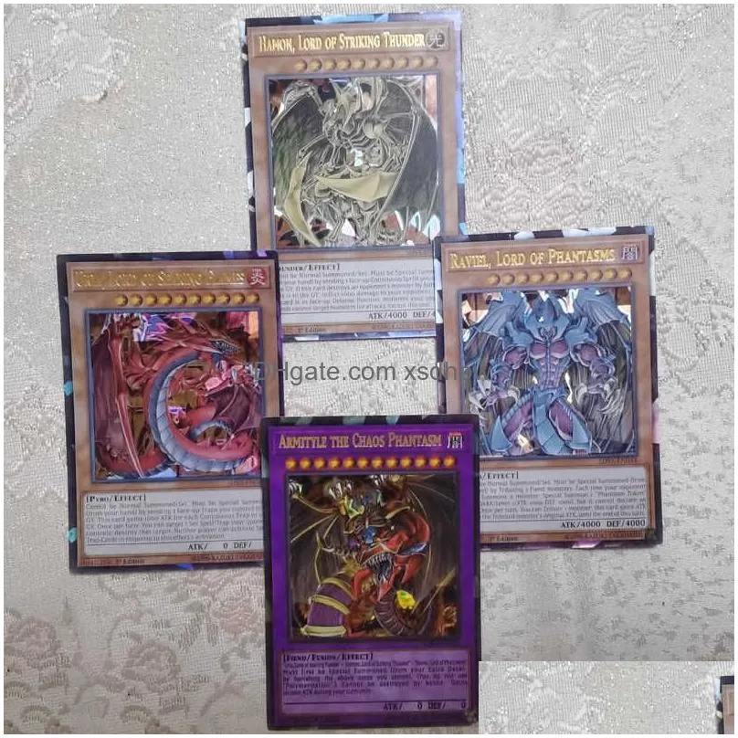 card games 72pcs yu gi oh anime english card wing dragon  soldier sky dragon flash card game collection cards childrens gifts