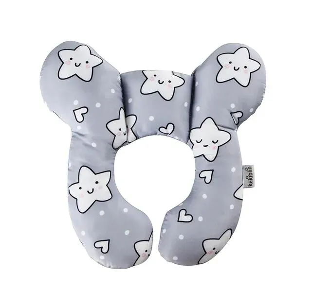 baby pillow protection travel car seat head and neck support pillow newborn u-shaped headrest toddler pad 0-3 years old