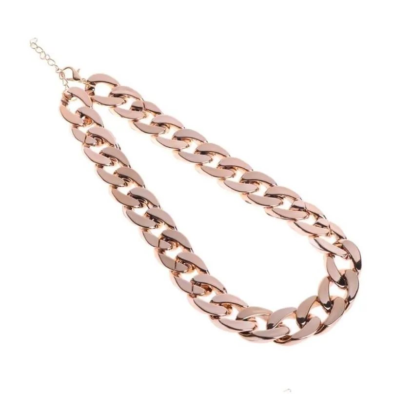Cat Collars & Leads Cat Collars Leads Cuban Link Thick Chunk Chain Necklace Dog Safety Collar Pets Jewelry Jw Drop Delivery Home Garde Dhgi3