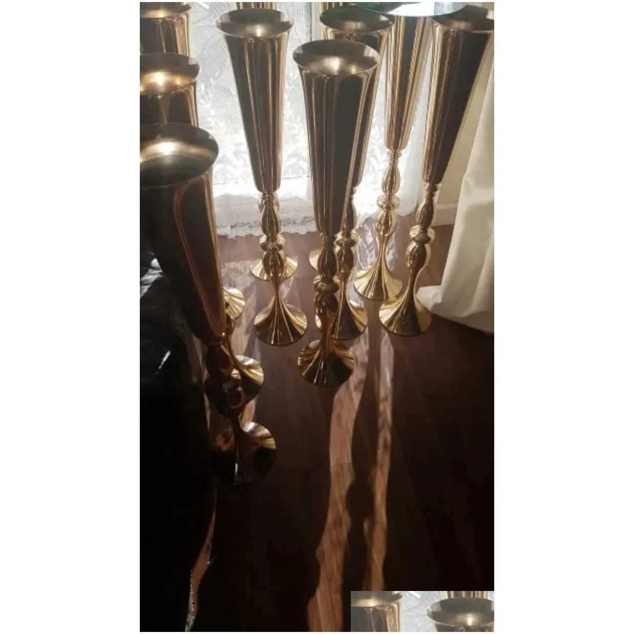 56cm/100cm tall )new style gold mental road lead wedding vase wedding table centerpieces event party flower rack home decoration