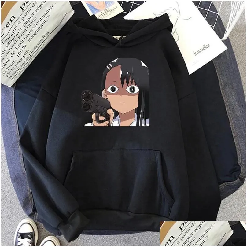 women`s hoodies est don`t toy with me miss nagatoro hoodie graphic for men sportswear cosplay anime clothes women purple sweatshirts