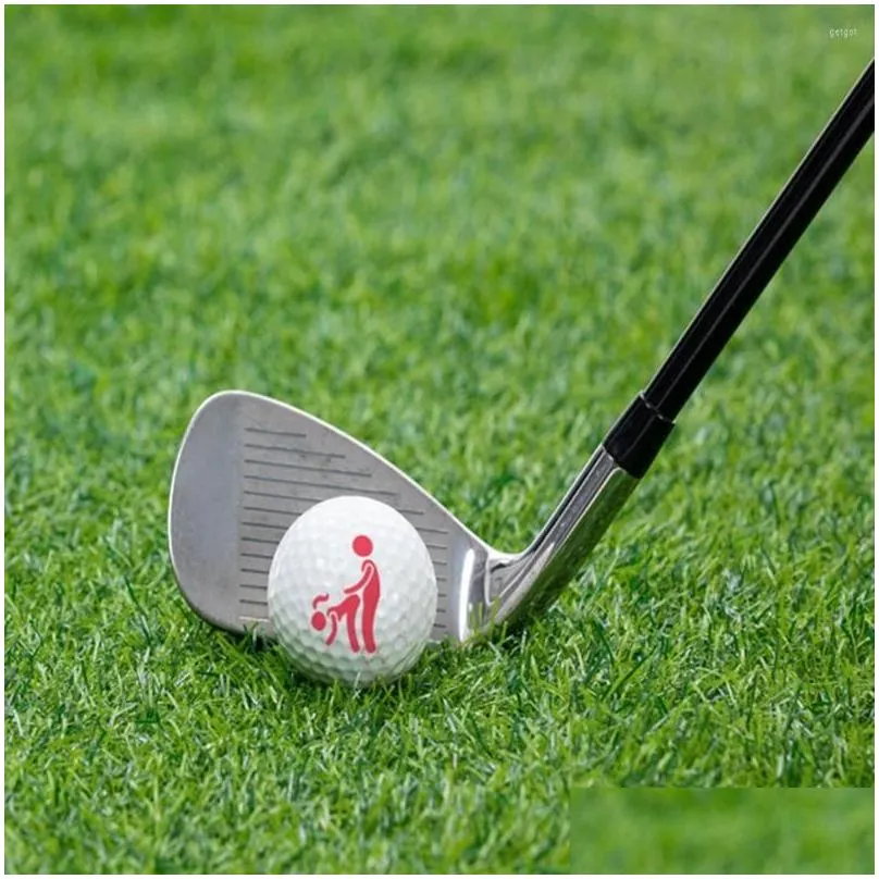 Golf Training Aids 1Pc Funny Adt Humor Signal Ball Marker Alignment Tool Models Line Liner Template Drop Delivery Dhbg2