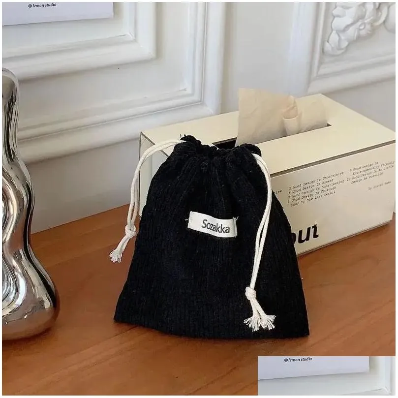 storage bags drawstring bag cosmetic fashion travel clutch for women ladies female