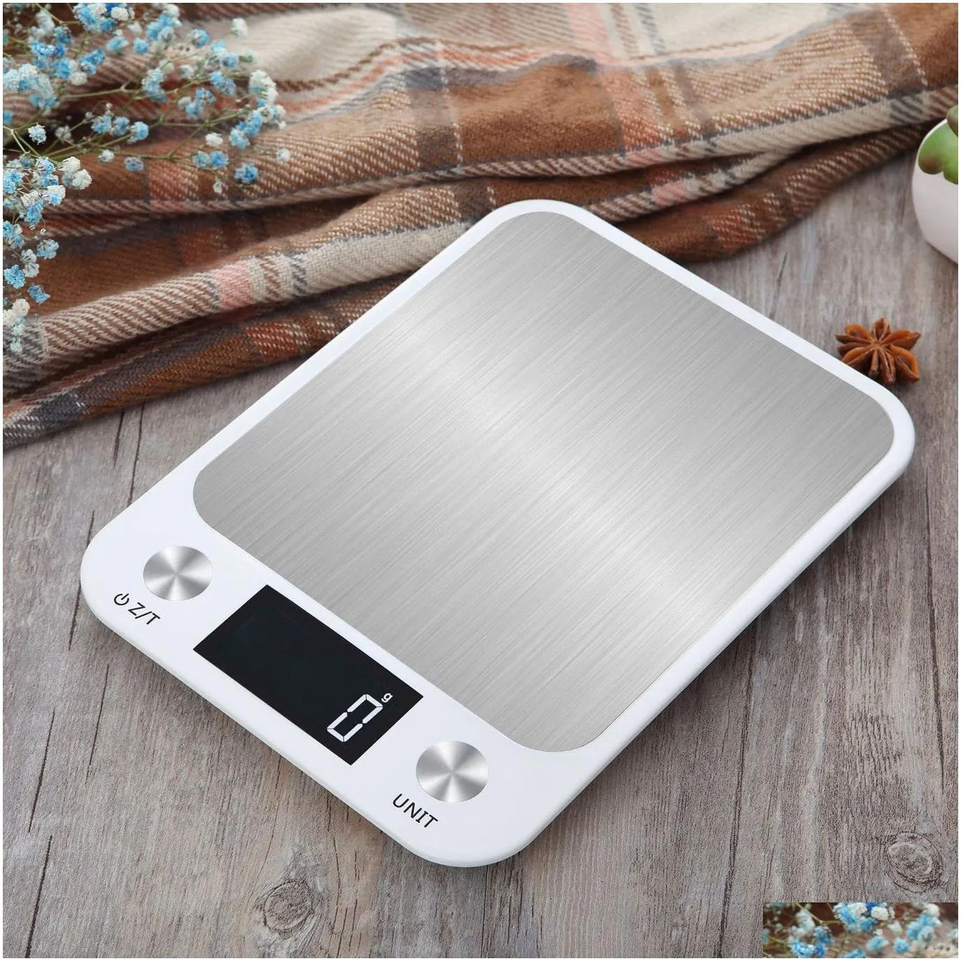 Measuring Tools Kitchen Scale Weighing Food Coffee Nce Smart Electronic Digital Scales Stainless Steel Design For Cooking And Baking D Otakm
