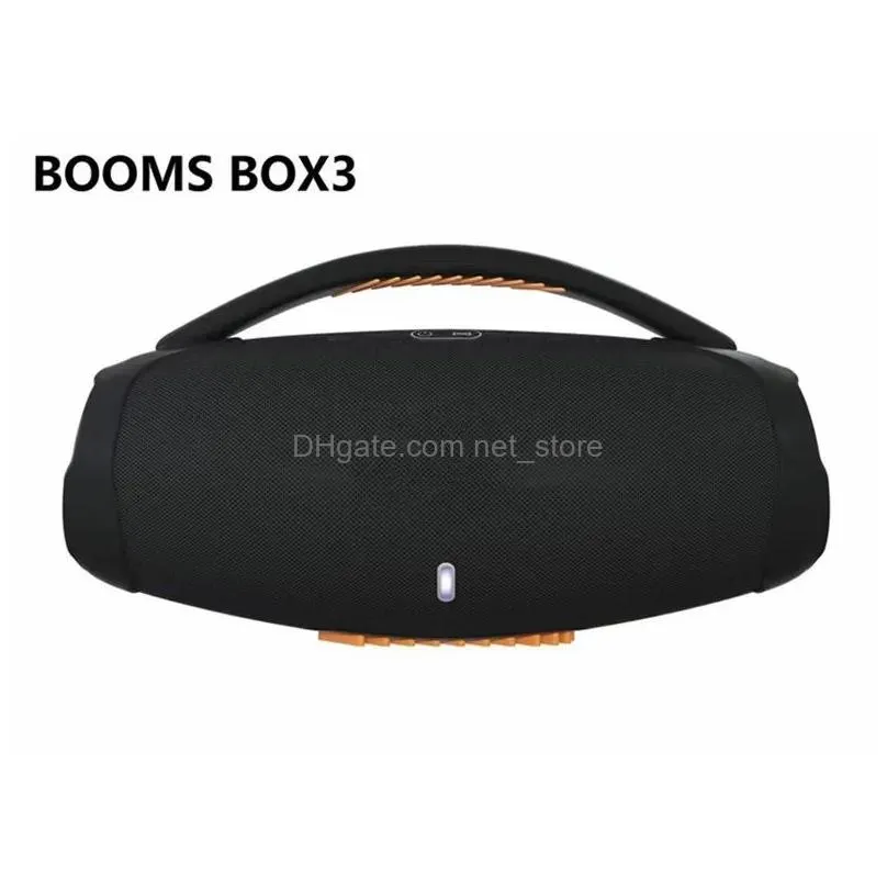 speaker booms box 3 high power 40w subwoofer soundbar portable 360 stereo surround tws bluetooth speaker