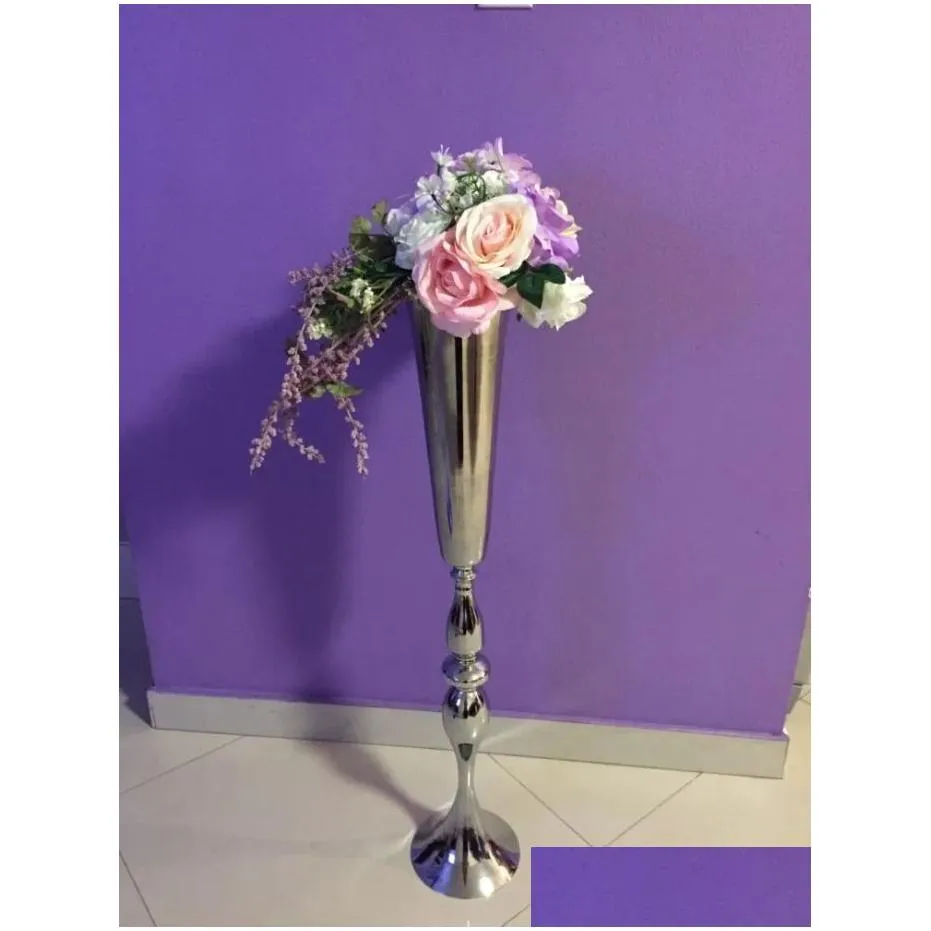 56cm/100cm tall )new style gold mental road lead wedding vase wedding table centerpieces event party flower rack home decoration