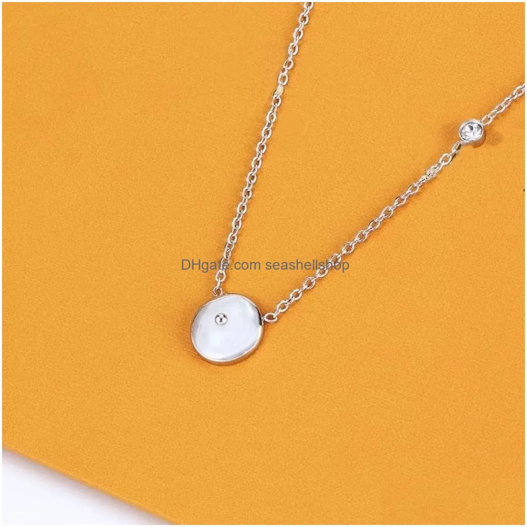 Pendant Necklaces Designer Jewelry Necklaces Women Sier Pendent Mens Necklace Womens Pendants Ladies Chains Luxury Jewlery Girlfriend Dhakk