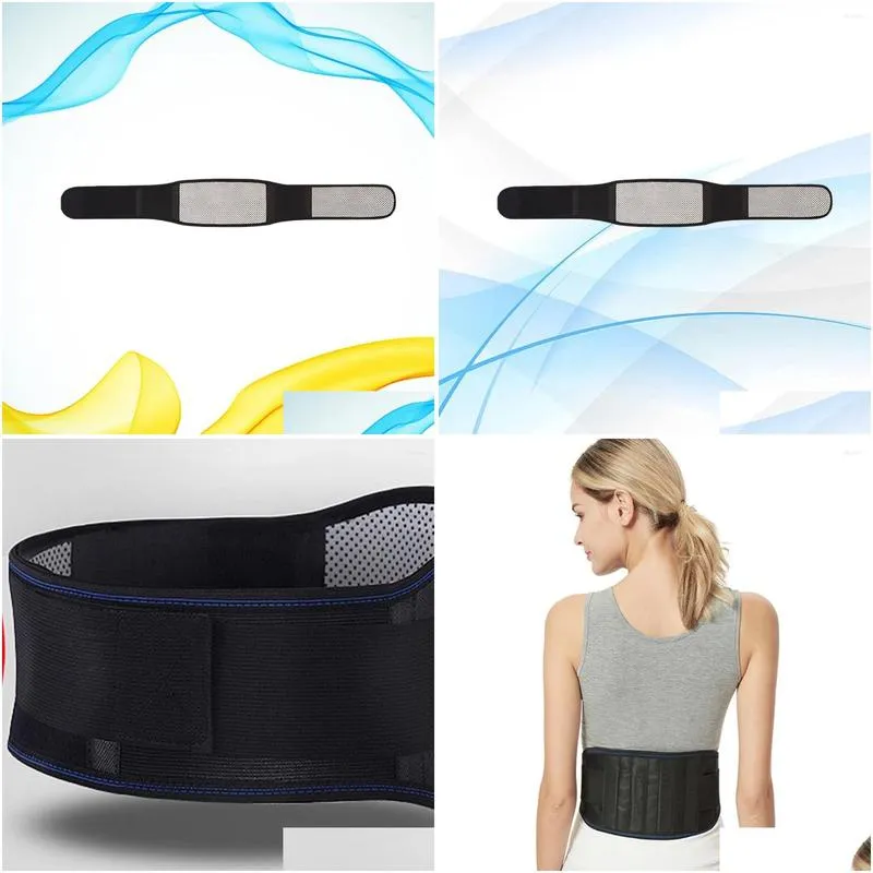 Waist Support Heating Belt Lumbarfor Wrap Heat Pads Brace Massaging Heated Magnetic Spine Lowerpad Fat Stoh Self Pain Drop Delivery Dhxqq