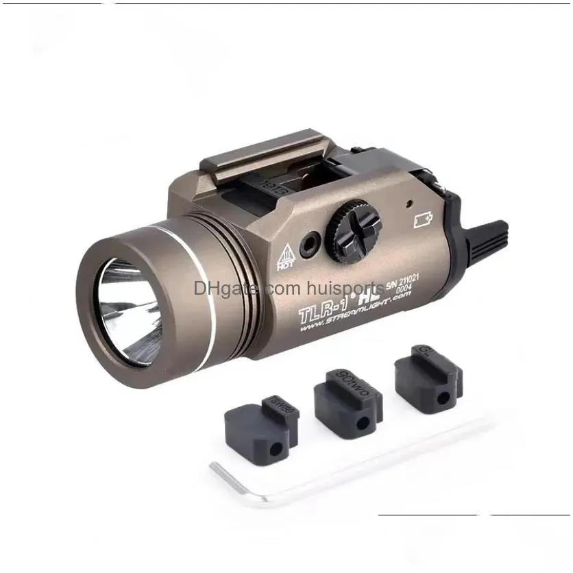 tactical  ultra light tlr-1 light lanterna torch airsoft strobe flashlight 1000 lumens led white light tr1