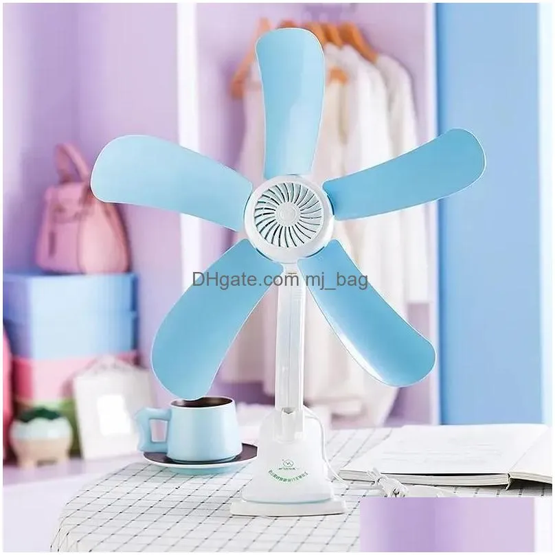 Fans Mini Electric Fan 5 Leaves Clip Breezer Cooler Stroller S Mtifunction Wall Hanging Table Folder Itas6632A Drop Delivery Dhoa5