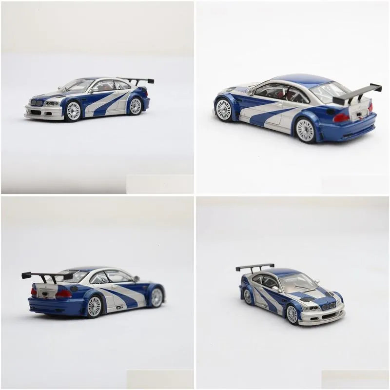 diecast model gp in stock 1 64 m3 gtr e game protagonist alloy diorama car collection miniature carros toys 230821