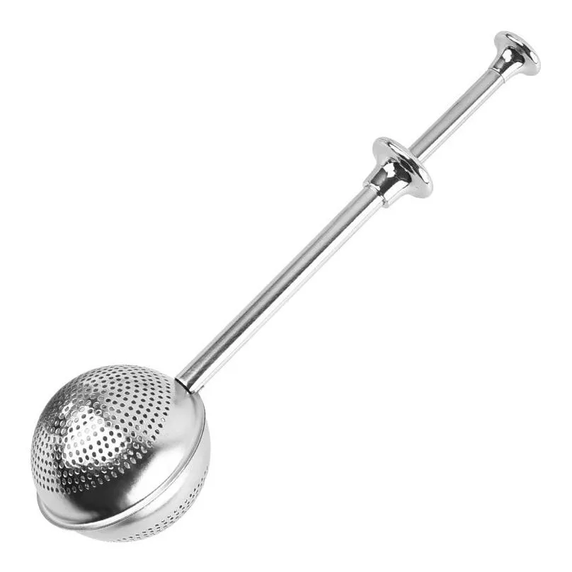 stainless steel tea strainers telescopic ball household teas filter diffuser teaware